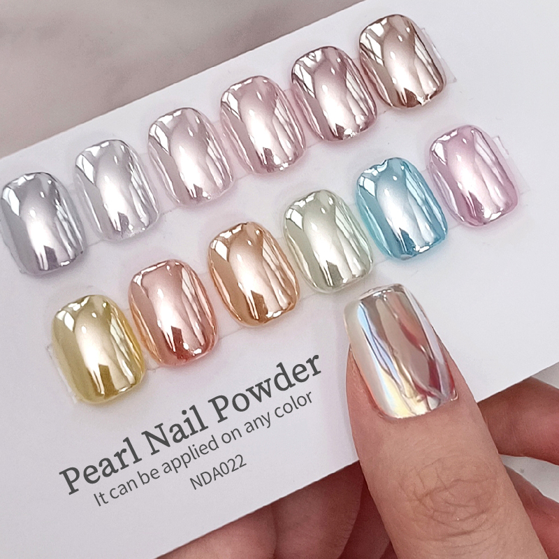 Nail Glitter Chrome - NICOLE DIARY Moonlight Mirror ผงเล็บ Aurora