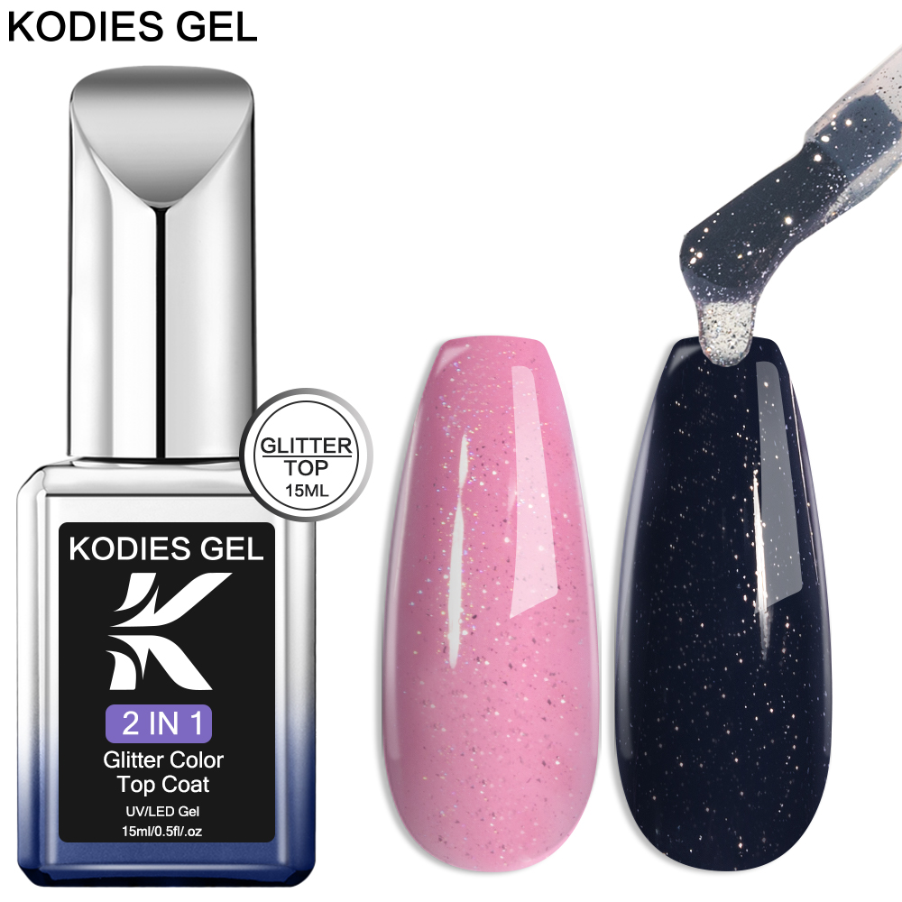 Nail Glitter Chrome - KODIES GEL Starlight Top Coat เจลเล็บ