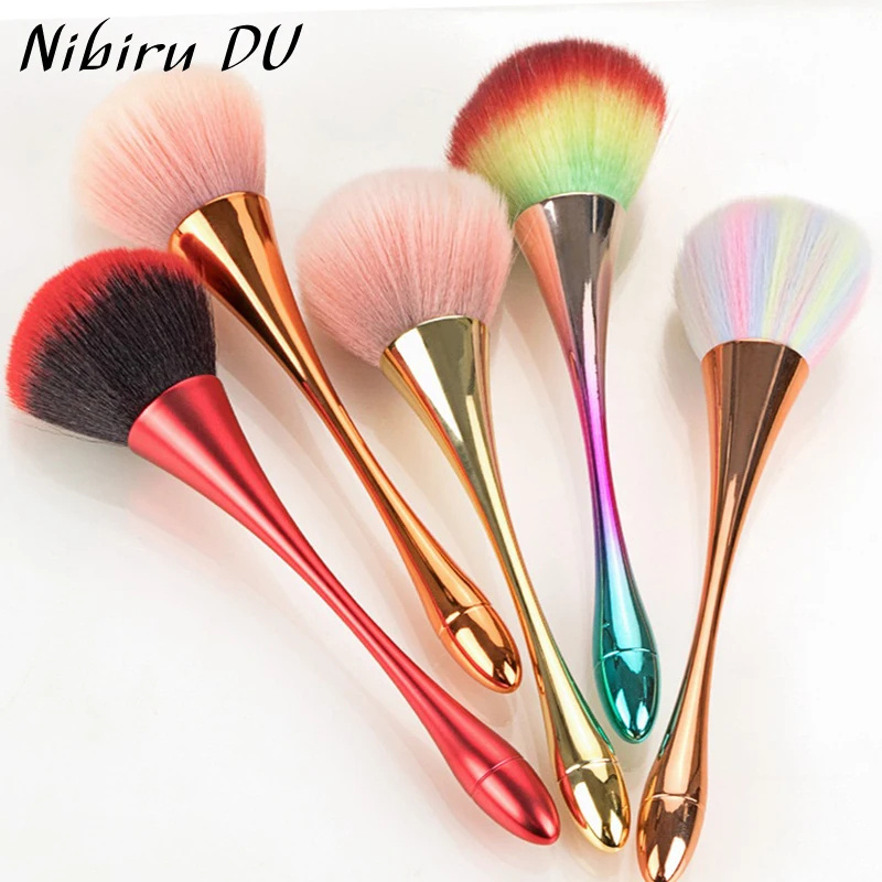 Nail Art Rose Gold - แปรงทาเล็บมืออาชีพ Rose Gold Powder ฝุ่น Super