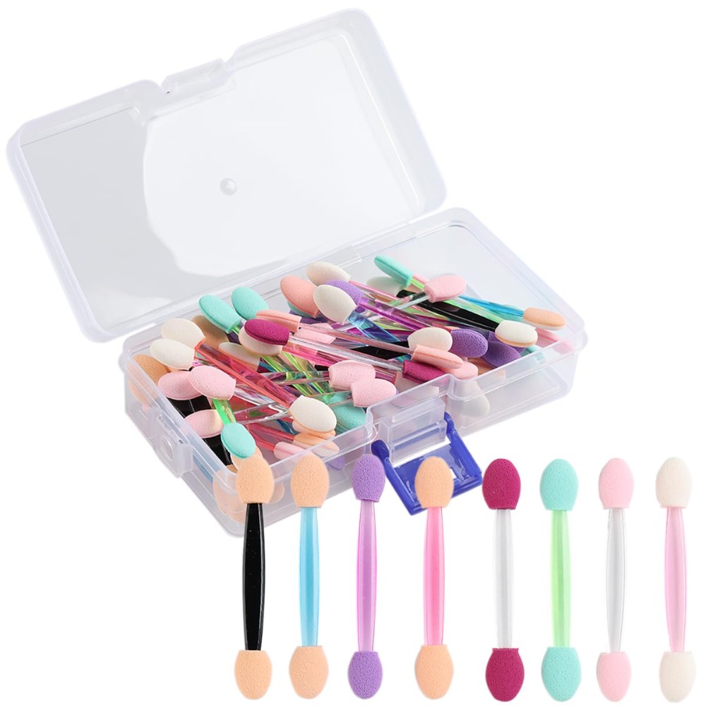 Nail Glitter Chrome - Fcozpjk แปรงทากาวผงเล็บโครเมียม 50 ชิ้น พร้อมกล่องเก็บ |
