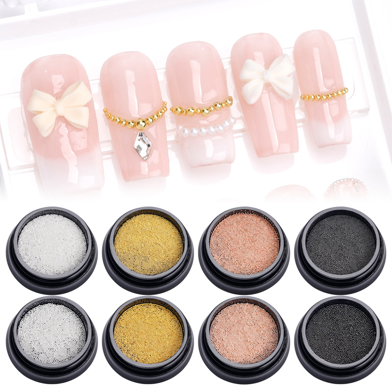 Nail Art Rose Gold - 10 กรัม/กล่อง 0.4 มม.0.6 มม.Rose Gold