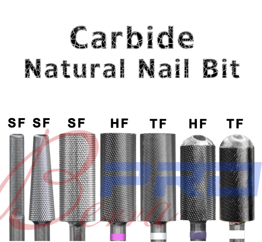 Nail Art Natural - RolinStar Fine ฟันคาร์ไบด์เซรามิคธรรมชาติ Conical เจาะเล็บสําหรับเล็บอุปกรณ์เสริมเครื่องมือศิลปะไฟฟ้าบิต