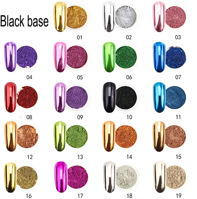 1 กล่อง METALLIC Glitter ผงเล็ - Nail Art Rose Gold บทวิจารณ์และราคา