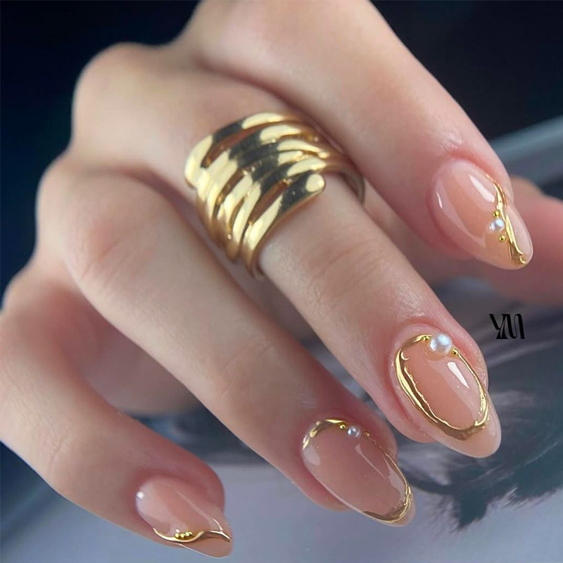 MTSSII 2/3Pcs METALLIC Liner เ - Nail Art Rose Gold บทวิจารณ์และราคา