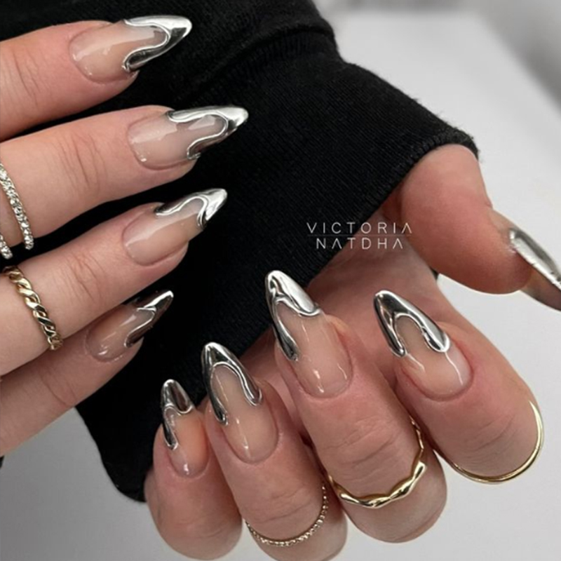 MTSSII 2/3Pcs METALLIC Liner เ - Nail Art Rose Gold บทวิจารณ์และราคา