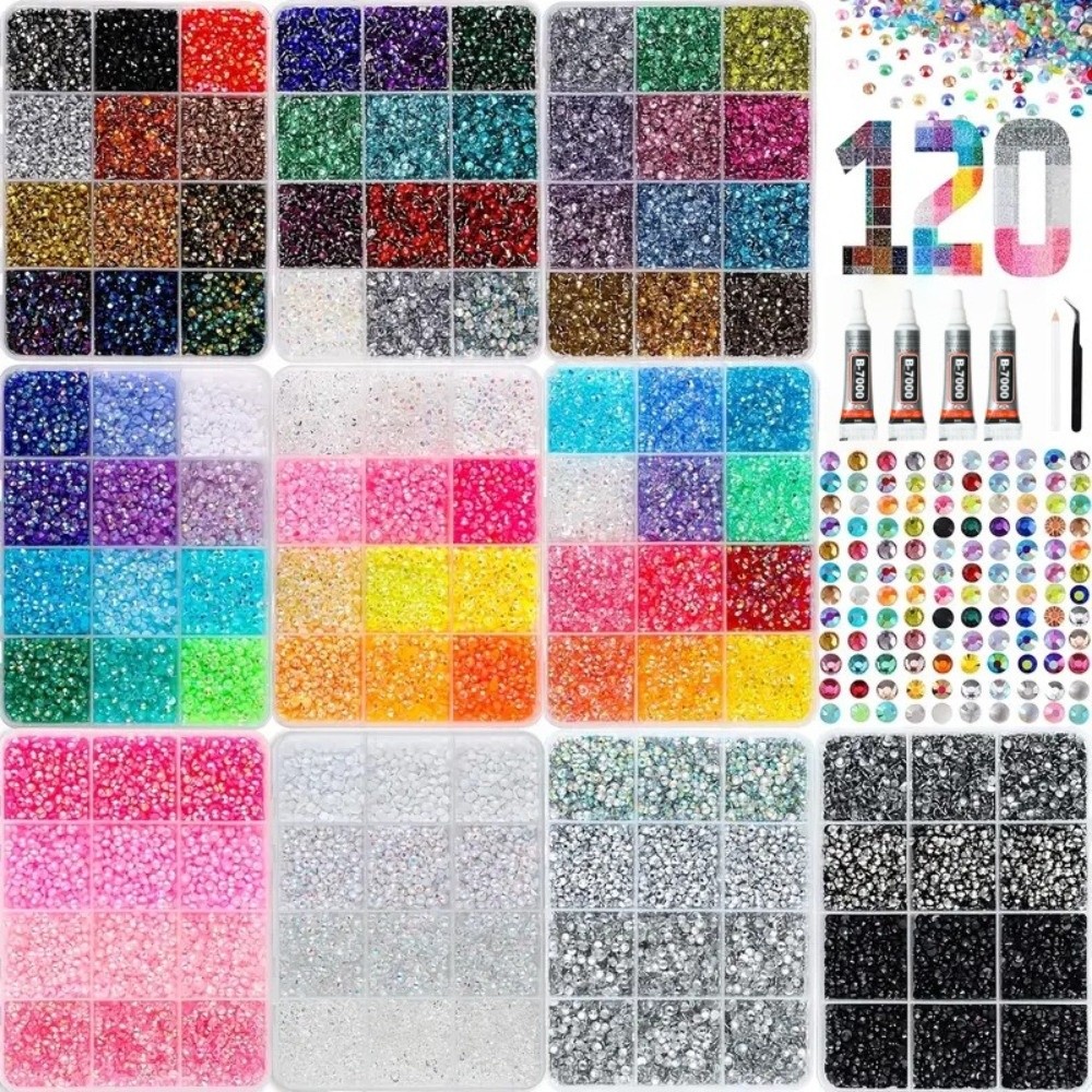 ชุดอุปกรณ์ตกแต่งเล็บด้วยเรซินห - Rhinestone Nail Gem บทวิจารณ์และราคา