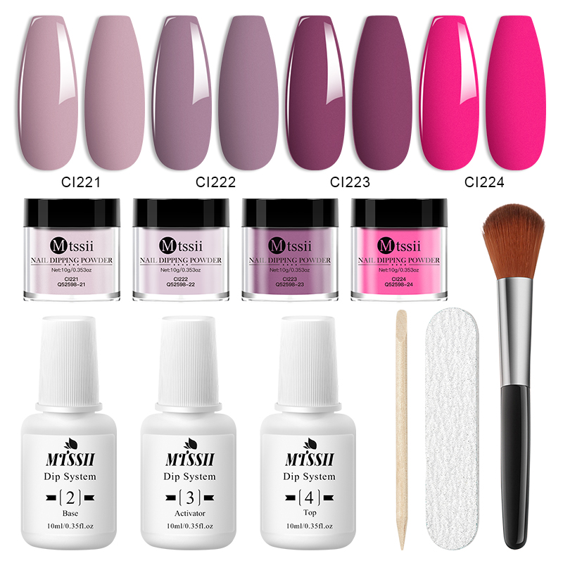 ชุดผงทำเล็บแบบจุ่ม 10 ชิ้น/ชุด - Nail Glitter Chrome บทวิจารณ์และราคา