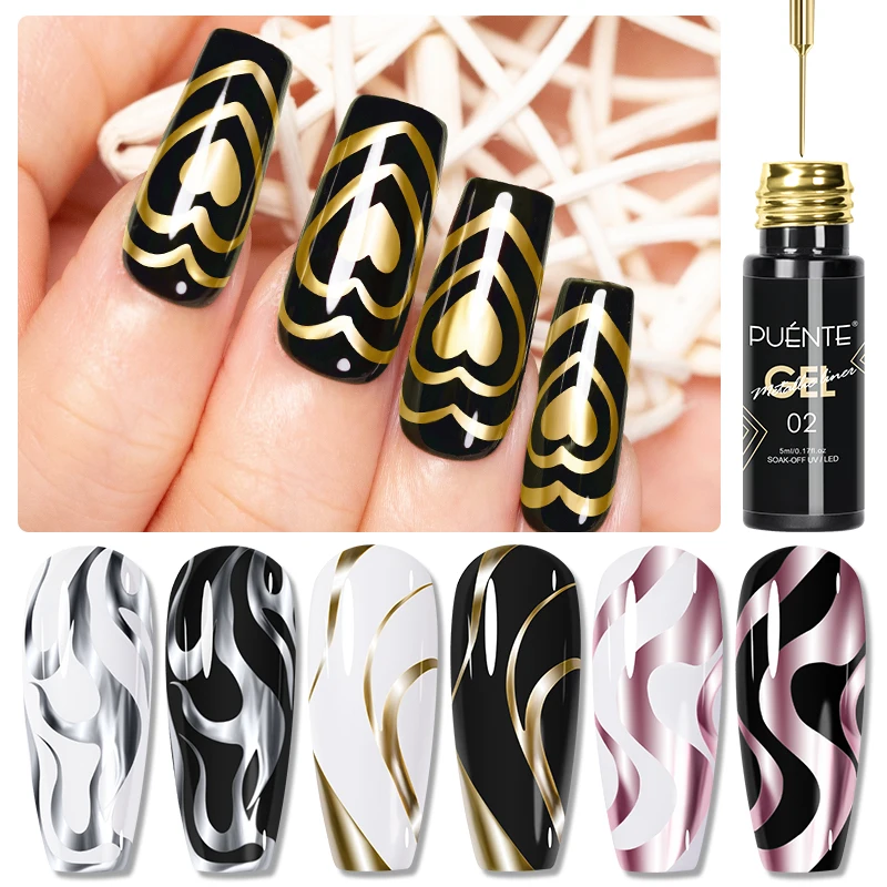 5ml Golden Silvery METALLIC ภา - Nail Art Chrome บทวิจารณ์และราคา