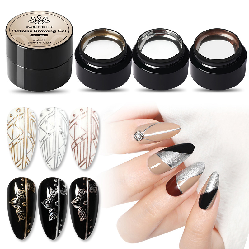 BORN PRETTY 5ML Super Silver M - Nail Art Chrome บทวิจารณ์และราคา