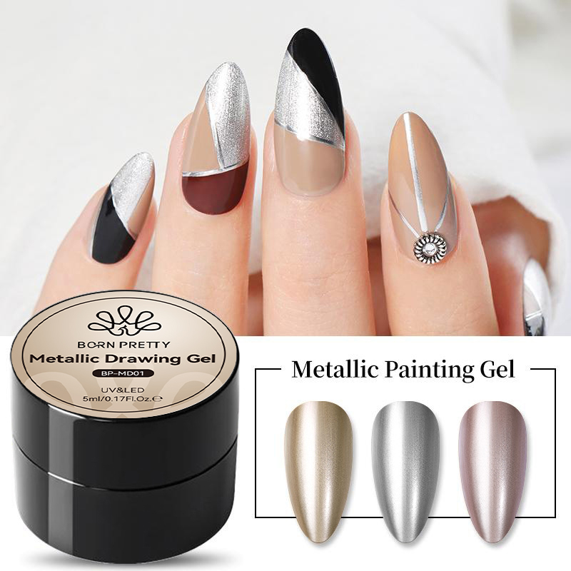 BORN PRETTY 5ML Super Silver M - Nail Art Chrome บทวิจารณ์และราคา