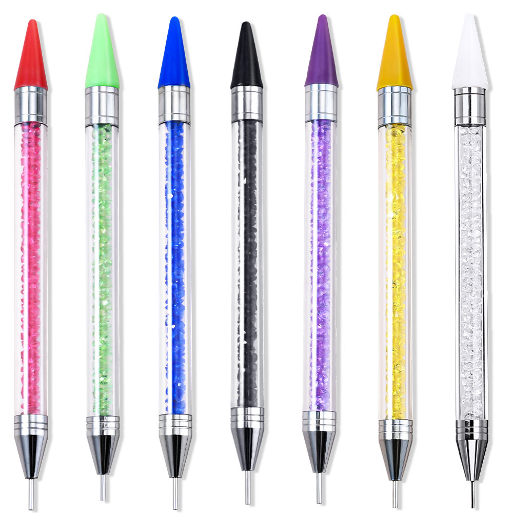 1 PC Dual หัวเจาะปากกาอะคริลิค - Rhinestone Nail Gem บทวิจารณ์และราคา