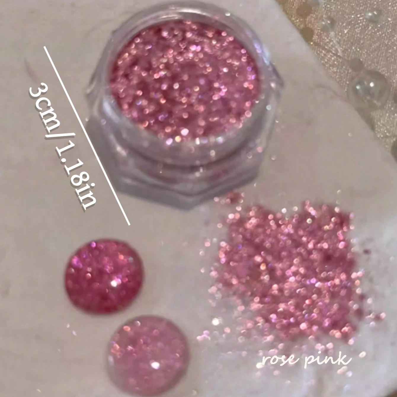 ผงเล็บคริสตัลไดมอนด์เกลือทะเล, - Nail Glitter Chrome บทวิจารณ์และราคา
