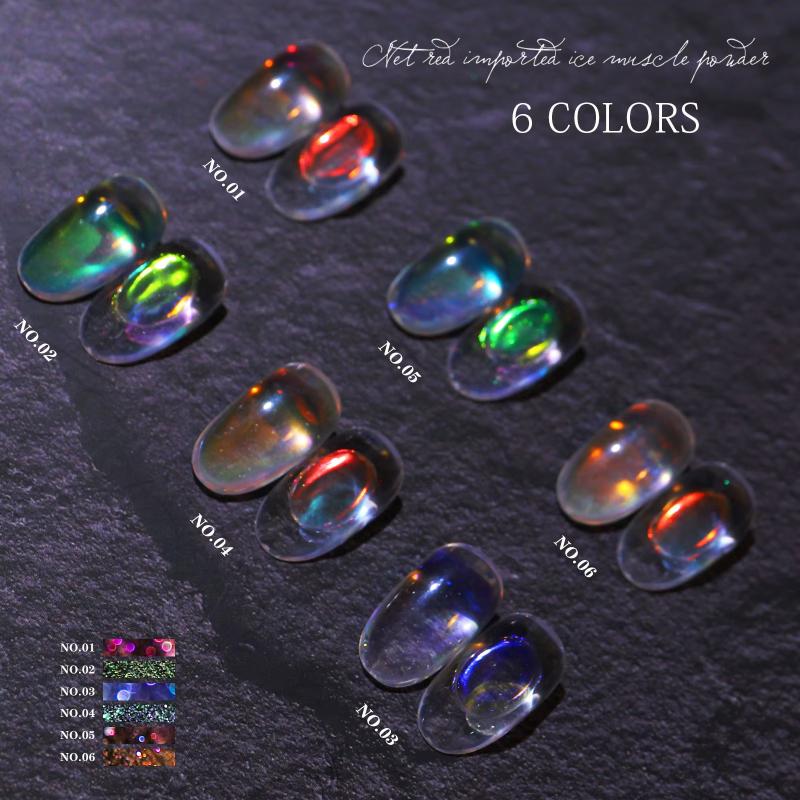 Z. ผงสีเจลโครเมี่ยมประกายรุ้งใ - Nail Art Zone บทวิจารณ์และราคา