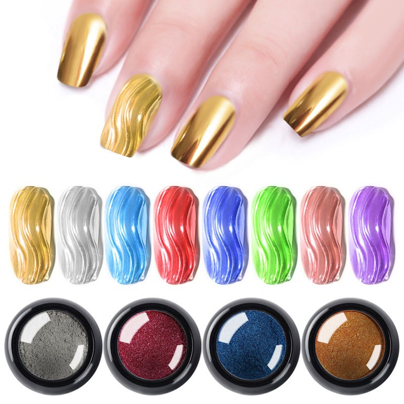 1Pc 19สีเล็บ Glitter Mirror Po - Nail Glitter Chrome บทวิจารณ์และราคา