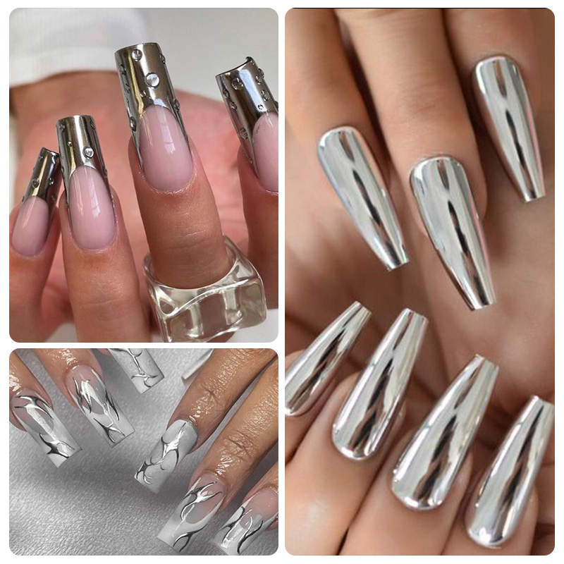 Mttssii 8ml ซุปเปอร์ ซิลเวอร์  - Nail Art Chrome บทวิจารณ์และราคา