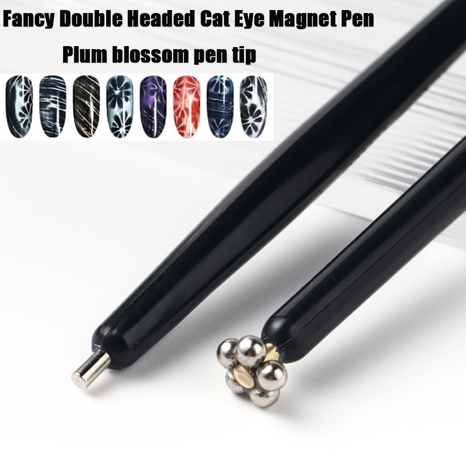 ปากกาแม่เหล็กสองหัวสำหรับเพ้นท - Nail Art Full Cat Eye บทวิจารณ์และราคา