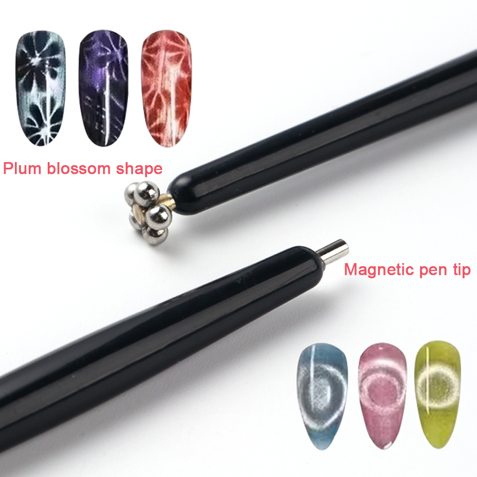 ปากกาแม่เหล็กสองหัวสำหรับเพ้นท - Nail Art Full Cat Eye บทวิจารณ์และราคา