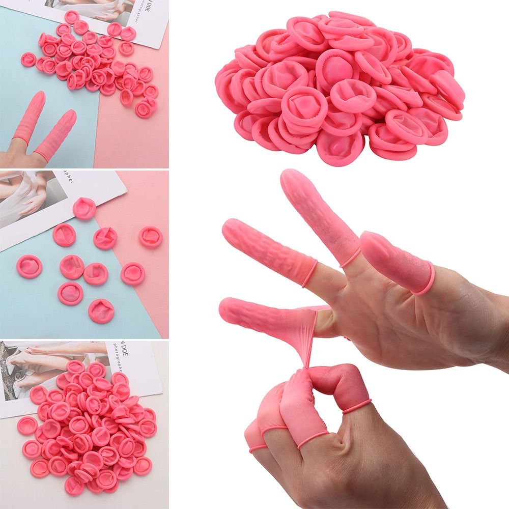100/300 ชิ้น ถุงมือยางกันลื่นส - Nail Art Natural บทวิจารณ์และราคา
