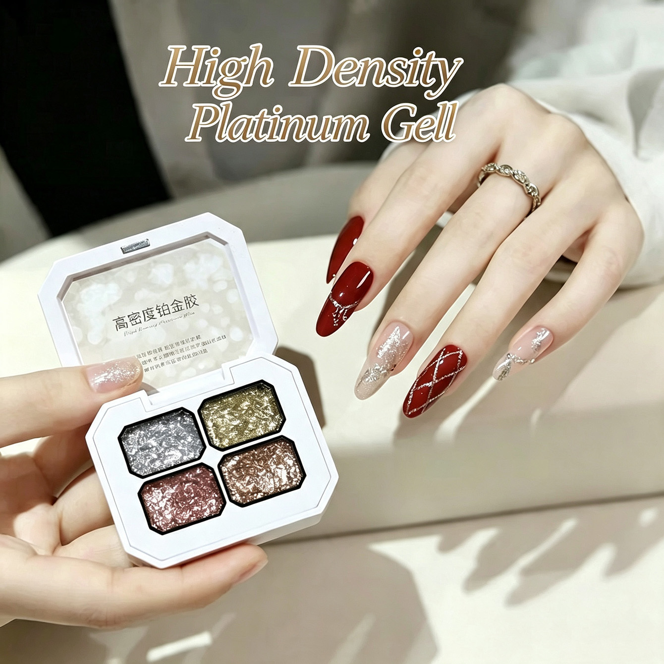 MIANEL ชุดสีเจลเพ้นท์เล็บแบบฟอ - Nail Art Rose Gold บทวิจารณ์และราคา