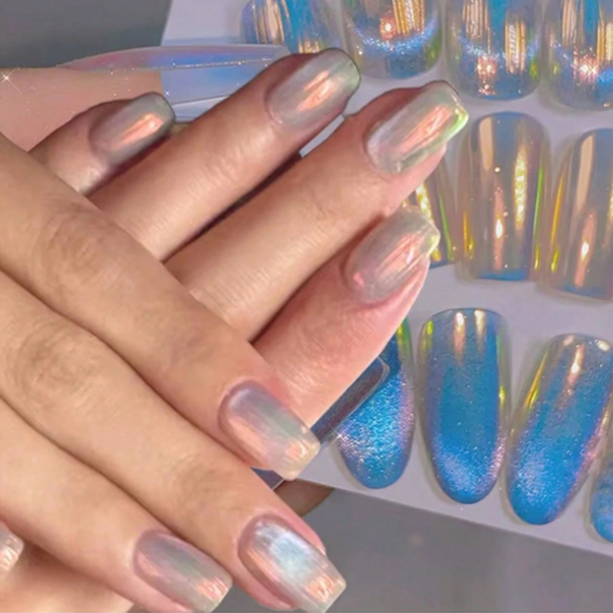 ผงทาเล็บสีโครมเมียมเมอร์เมดออโ - Nail Glitter Chrome บทวิจารณ์และราคา