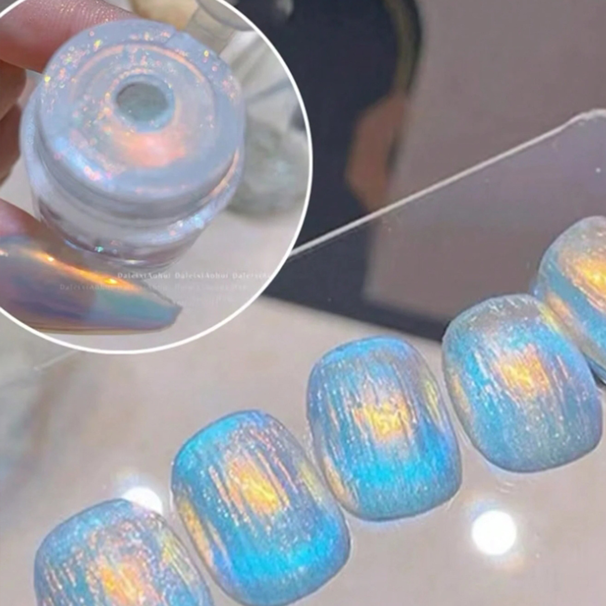 ผงทาเล็บสีโครมเมียมเมอร์เมดออโ - Nail Glitter Chrome บทวิจารณ์และราคา
