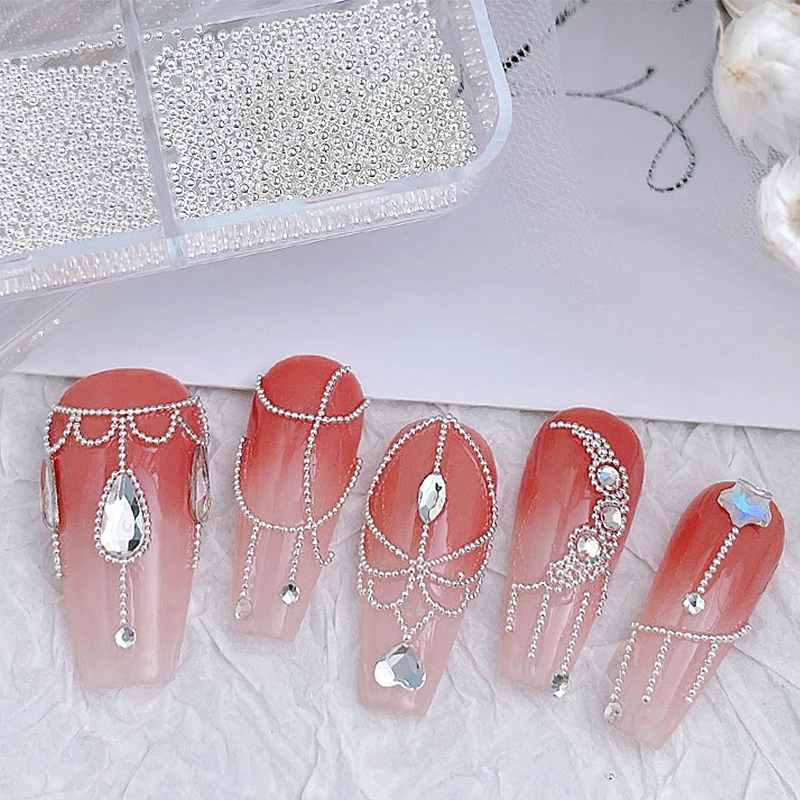 ลูกปัดคาเวียร์สำหรับตกแต่งเล็บ - Nail Art Rose Gold บทวิจารณ์และราคา