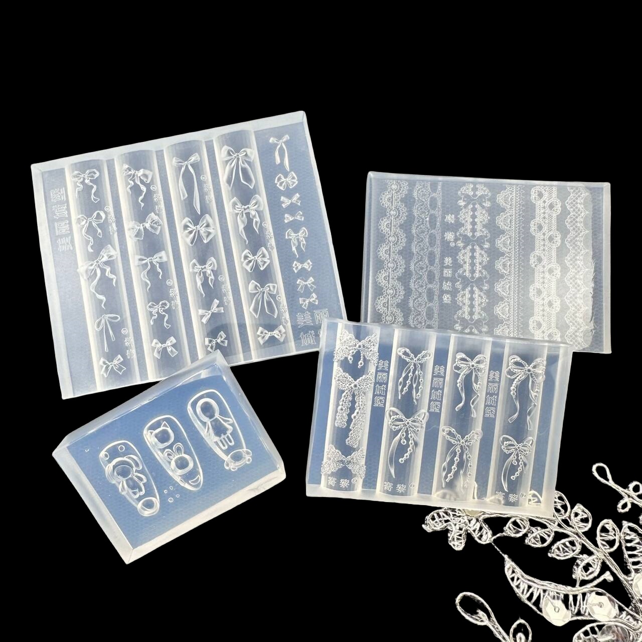 แม่พิมพ์เล็บซิลิโคน 3 มิติ ลาย - Nail Art Zone บทวิจารณ์และราคา