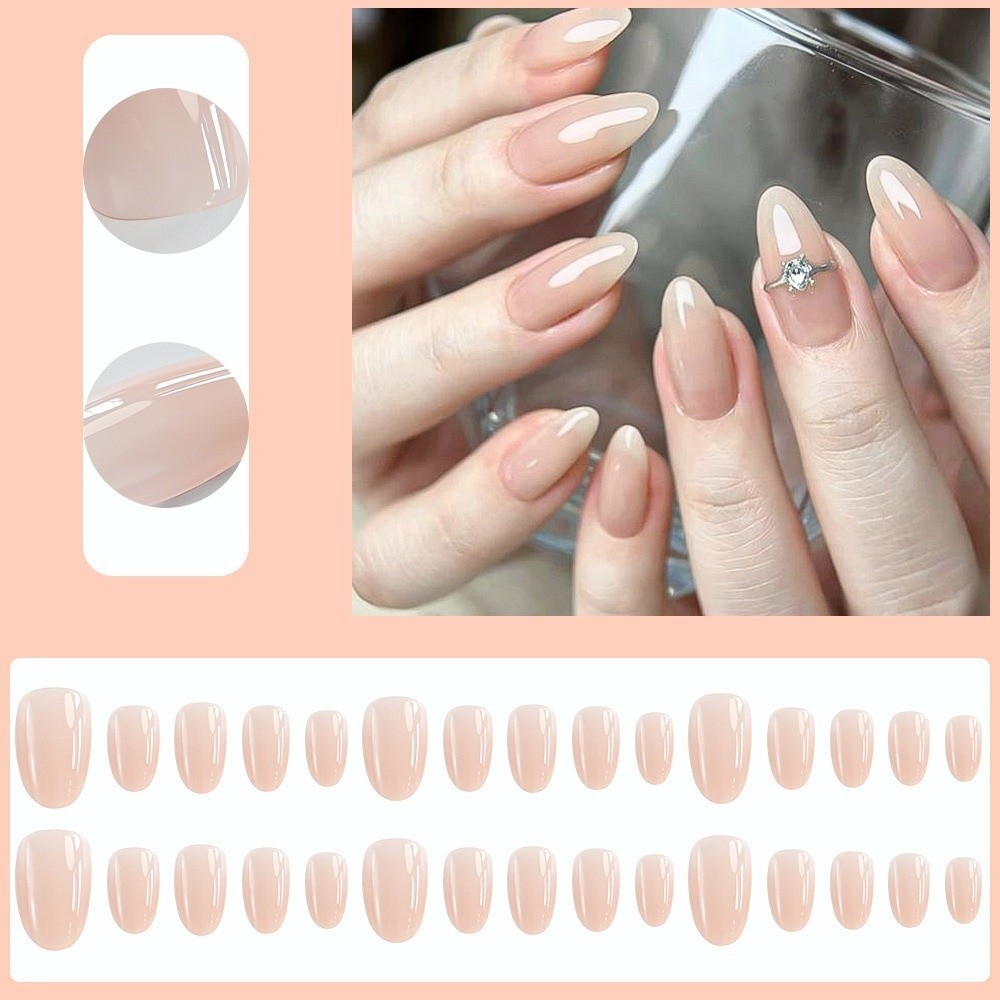 เล็บปลอมแฟชั่นแบบมันเงา 150 ชิ - Nail Art Natural บทวิจารณ์และราคา