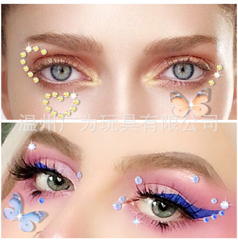สติกเกอร์ติดเพชรแบบมีกาวในตัวล - Rhinestone Nail Gem บทวิจารณ์และราคา