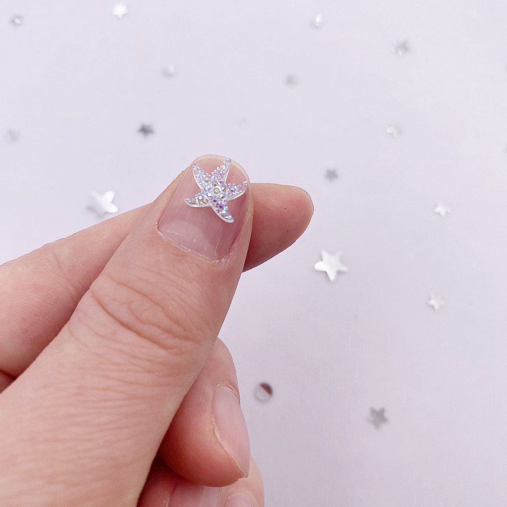 10mm Mini Shiny Star Nail Art  - Rhinestone Nail Gem บทวิจารณ์และราคา