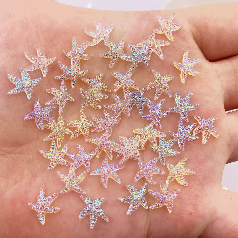 10mm Mini Shiny Star Nail Art  - Rhinestone Nail Gem บทวิจารณ์และราคา