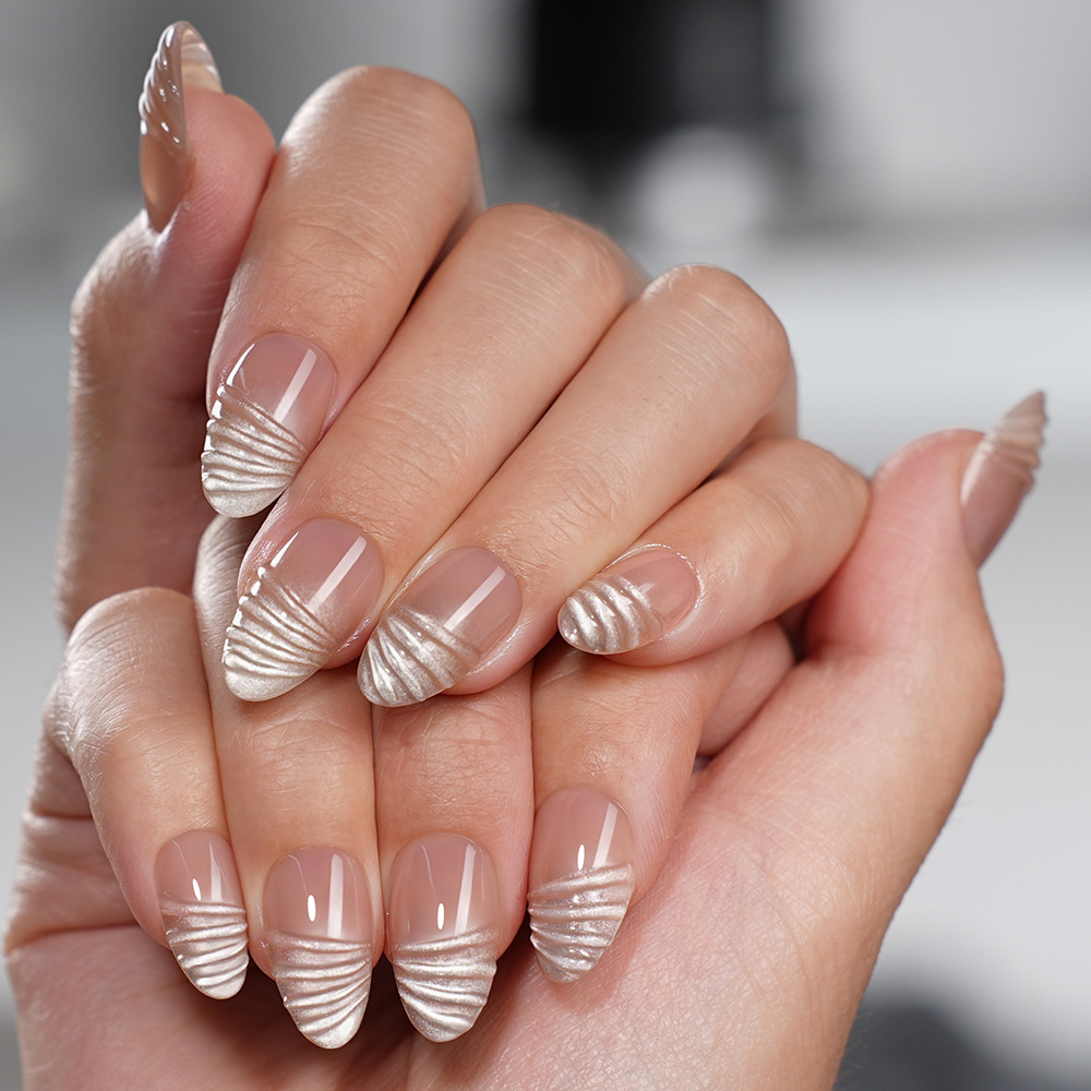 VITAGWX ชุดเล็บปลอมแบบกดติด 64 - Nail Art Full Cat Eye บทวิจารณ์และราคา