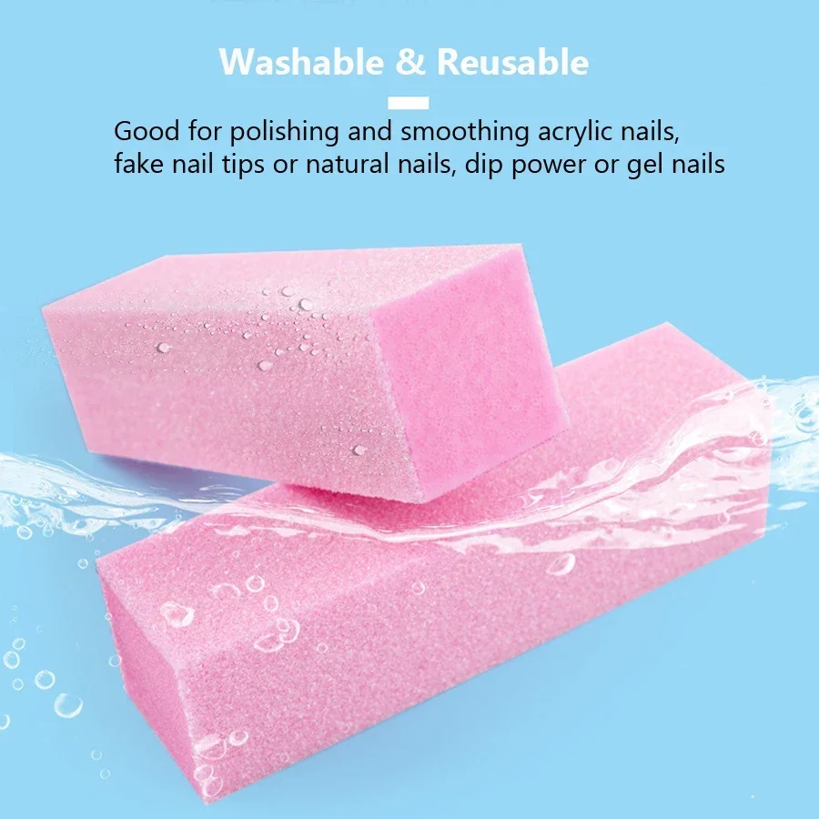 บล็อกขัดเล็บ 2 ชิ้น ฟองน้ำ 4 ด - Nail Art Natural บทวิจารณ์และราคา
