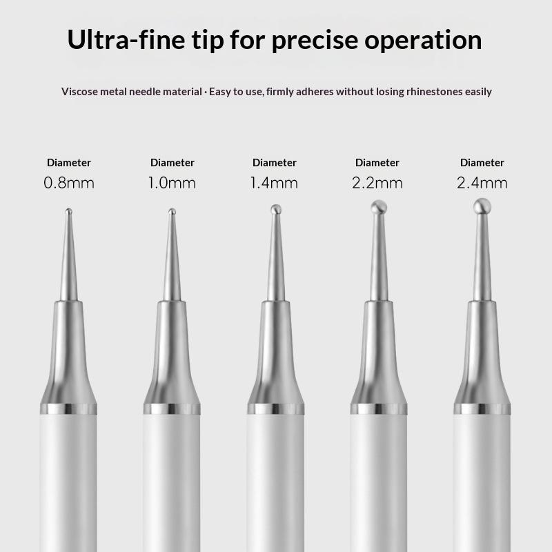 ชุดอุปกรณ์ตกแต่งเล็บ 5 ชิ้น ด้ - Rhinestone Nail Gem บทวิจารณ์และราคา