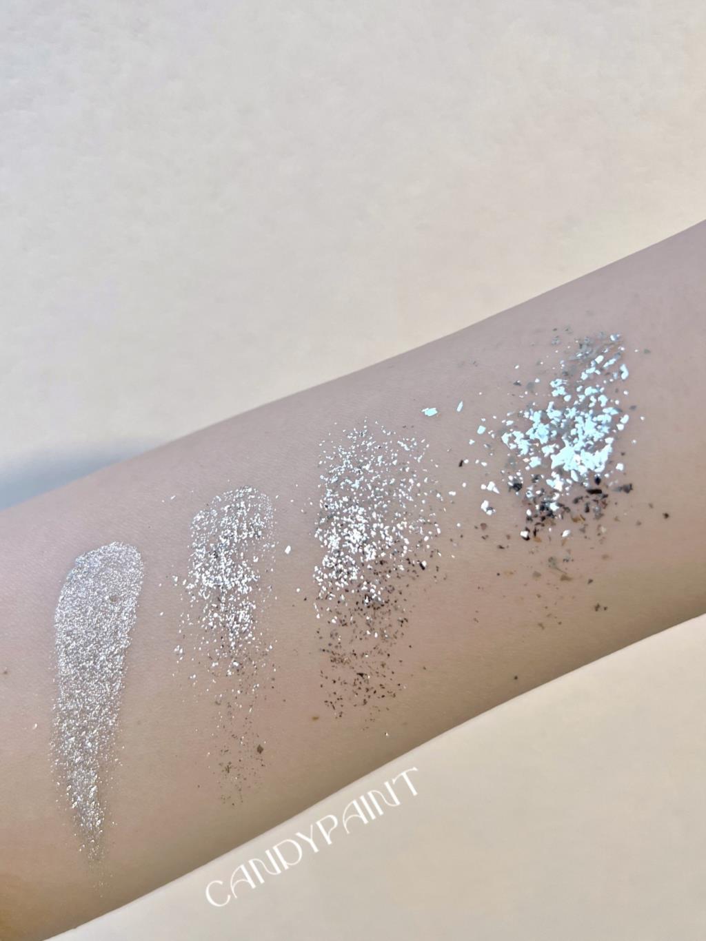 ผงสีเล็บชุบโครเมี่ยมสีเงิน/ผงส - Nail Glitter Chrome บทวิจารณ์และราคา