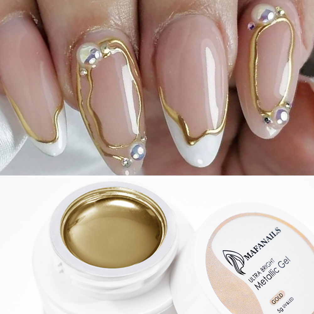 กระจกเมทัลลิคเล็บเจลกึ่งถาวรเค - Nail Art Chrome บทวิจารณ์และราคา