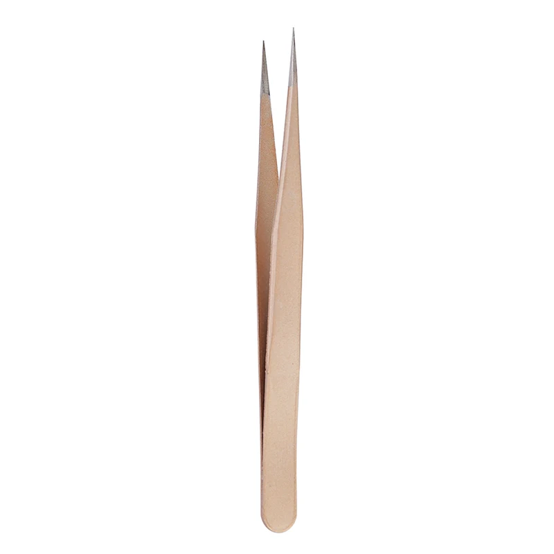 แหนบตรง 1 ชิ้น สีแชมเปญโรสโกลด - Nail Art Rose Gold บทวิจารณ์และราคา