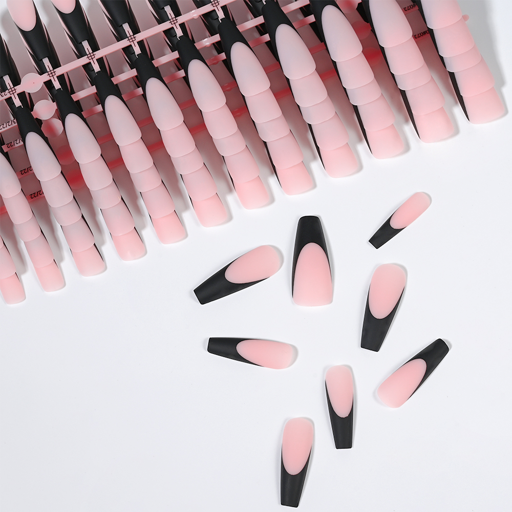 120PC สีดําภาษาฝรั่งเศสคําเจลเ - Nail Art Natural บทวิจารณ์และราคา