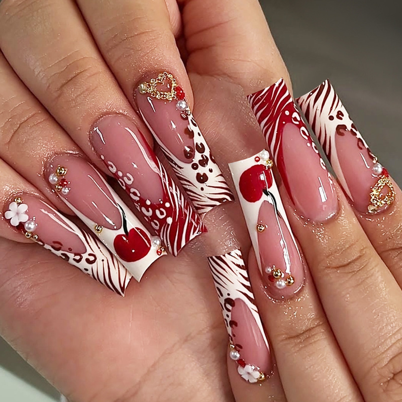 ชุดเล็บปลอมแบบติด 24 ชิ้น ลายข - Nail Art Zebra บทวิจารณ์และราคา