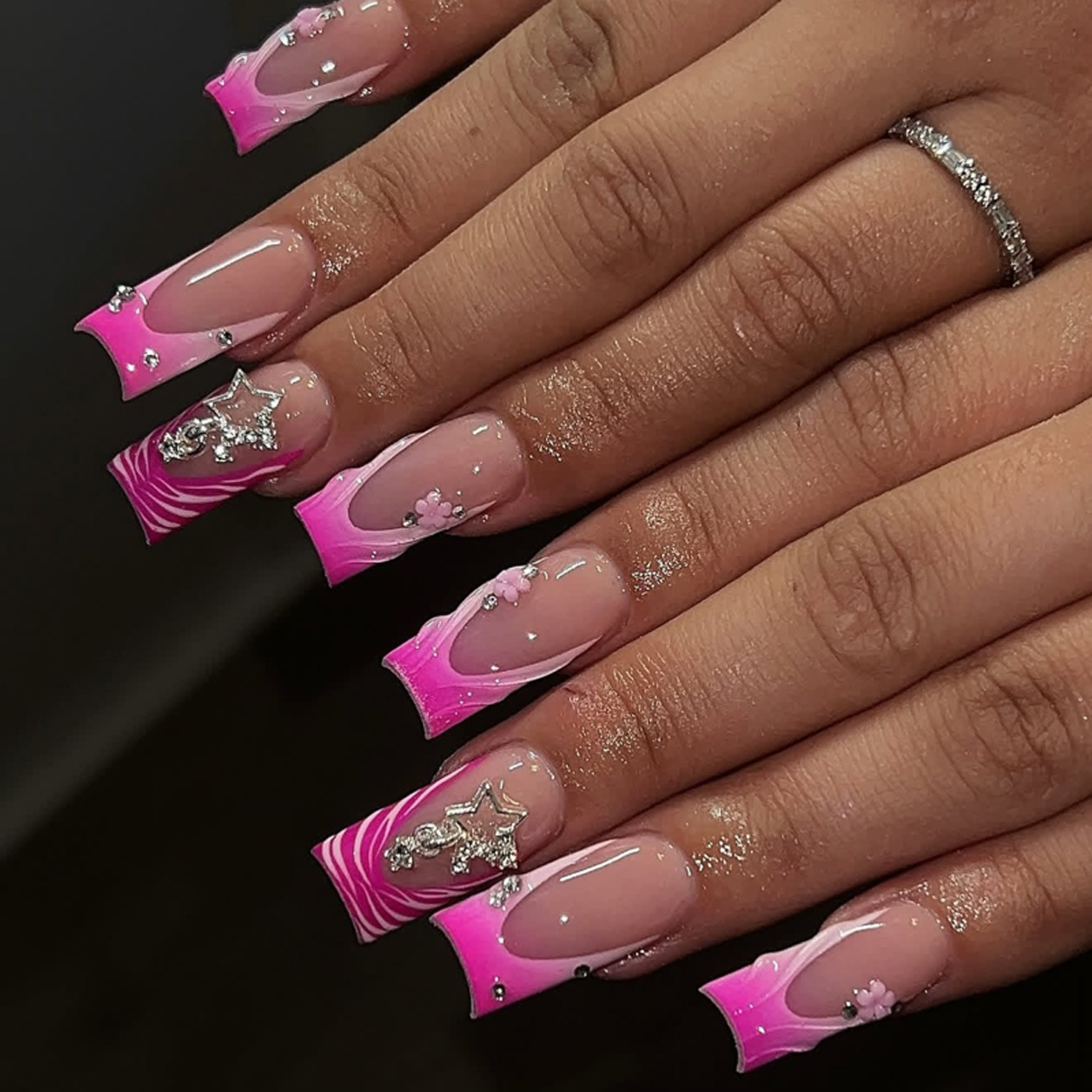 24 ชิ้น เล็บปลอมสไตล์ฝรั่งเศสส - Nail Art Zebra บทวิจารณ์และราคา
