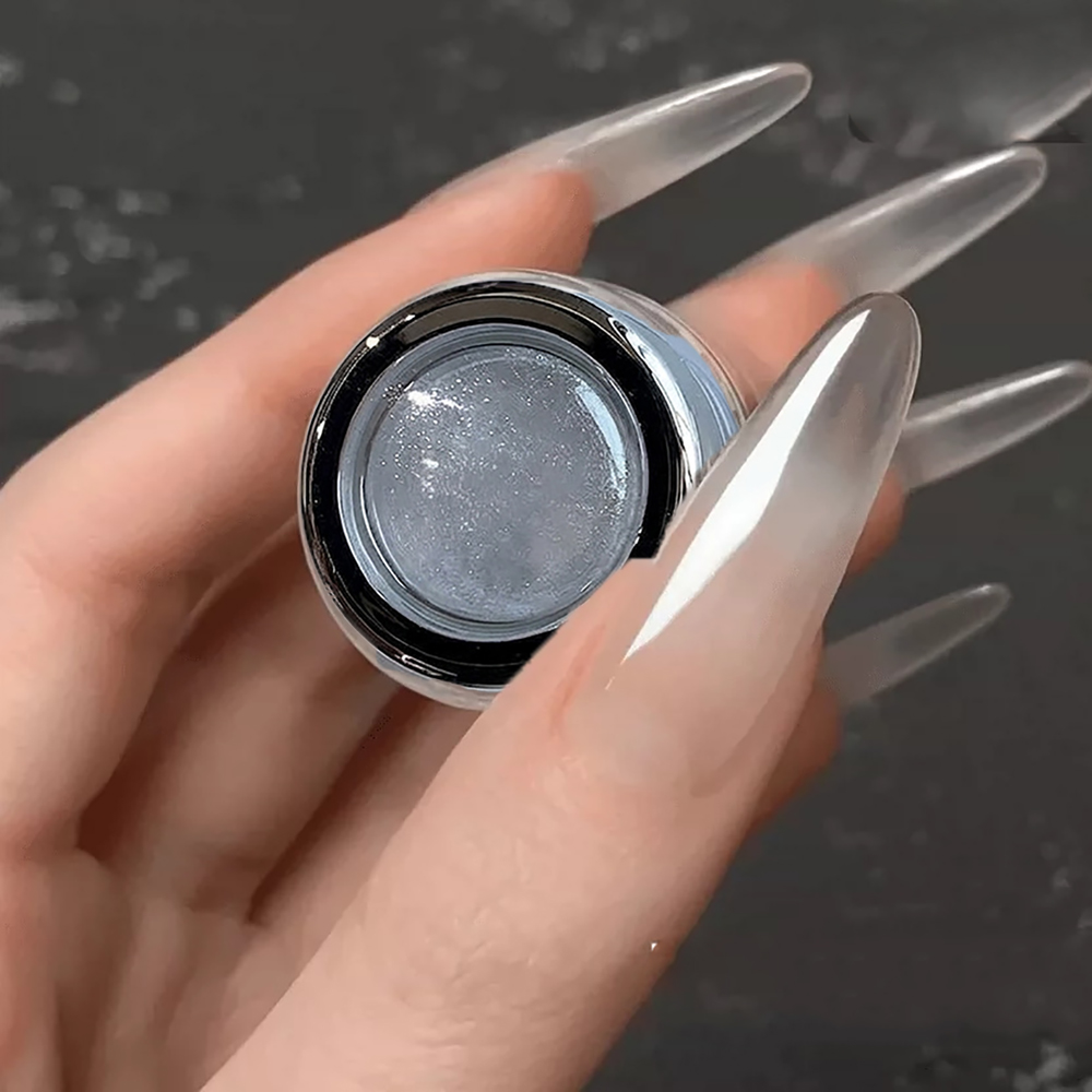 ผงเล็บโครเมี่ยมสีขาวมุกเงาประก - Nail Glitter Chrome บทวิจารณ์และราคา
