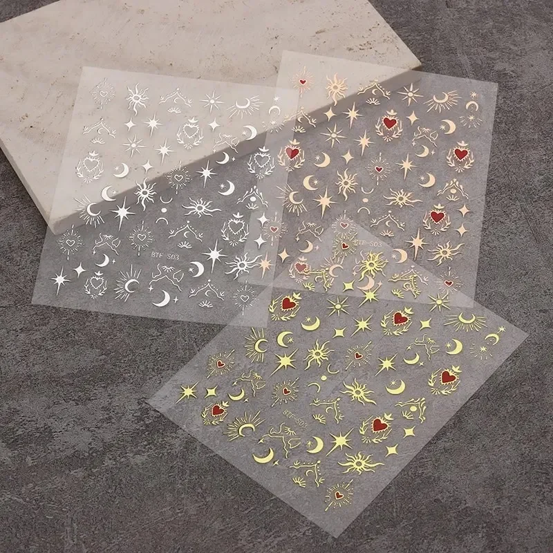 3 sheets1 แพ็ค,สติกเกอร์ 3D,เล - Nail Art Rose Gold บทวิจารณ์และราคา