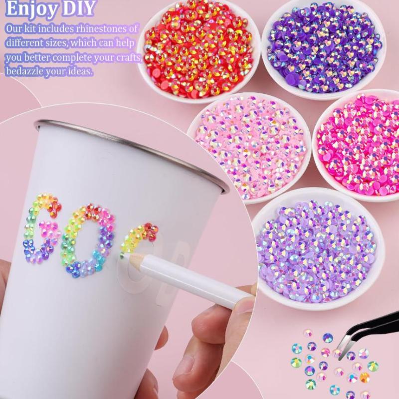 ชุดอุปกรณ์ตกแต่งเรซิ่น 15 สี ช - Rhinestone Nail Gem บทวิจารณ์และราคา