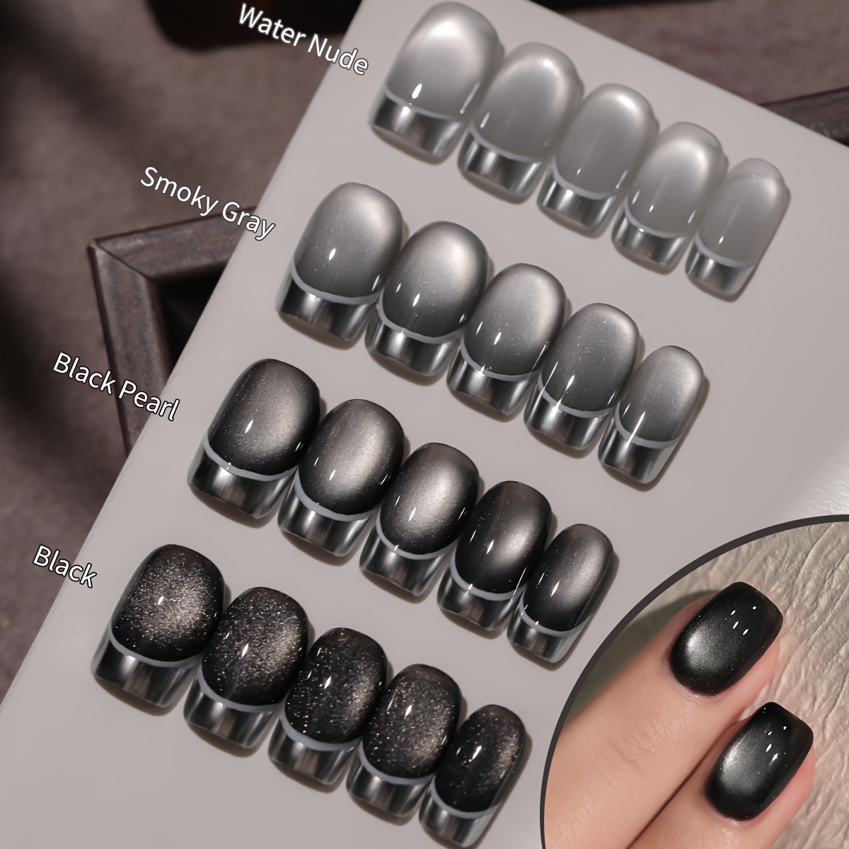 1/4 ชิ้น 10 มล. เจลทาเล็บแม่เห - Nail Art Chrome บทวิจารณ์และราคา