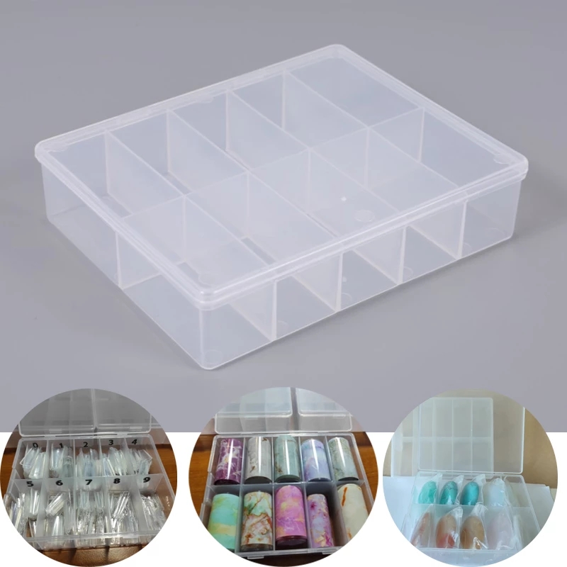 10กริดที่ว่างเปล่ากล่องเก็บของ - Rhinestone Nail Gem บทวิจารณ์และราคา