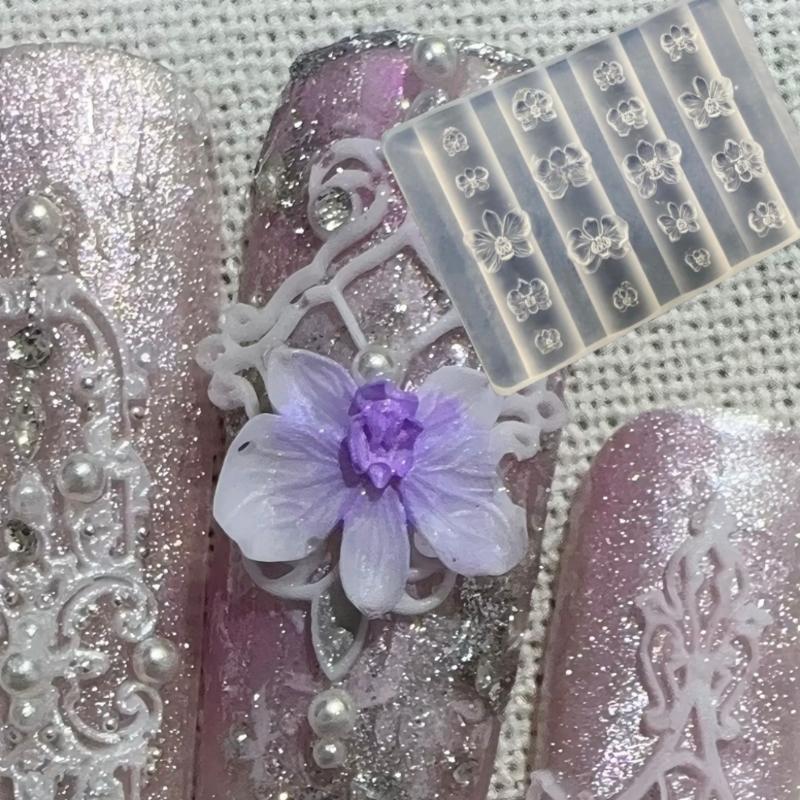Z. แม่พิมพ์ซิลิโคนลายดอกกล้วยไ - Nail Art Zone บทวิจารณ์และราคา