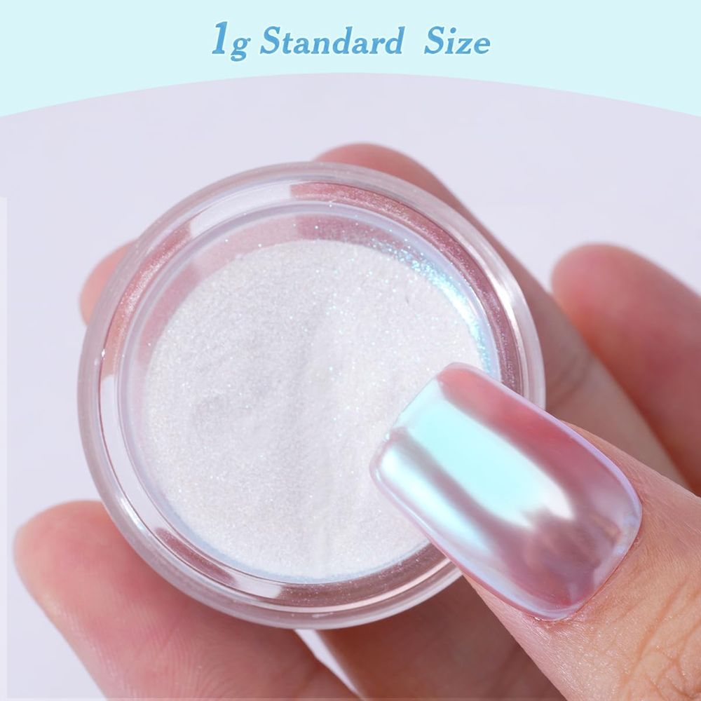 ผงโครมสำหรับเล็บ, ผงโครมเงาแบบ - Nail Glitter Chrome บทวิจารณ์และราคา