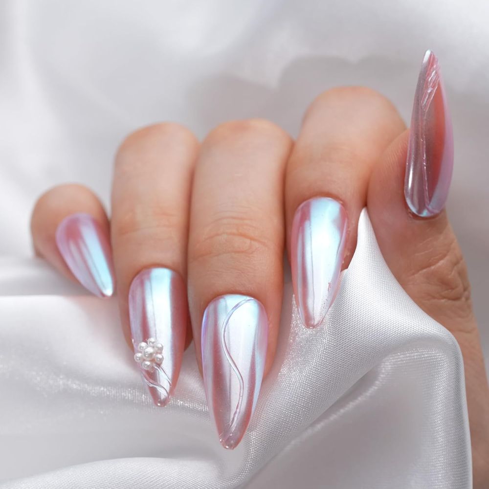 ผงโครมสำหรับเล็บ, ผงโครมเงาแบบ - Nail Glitter Chrome บทวิจารณ์และราคา