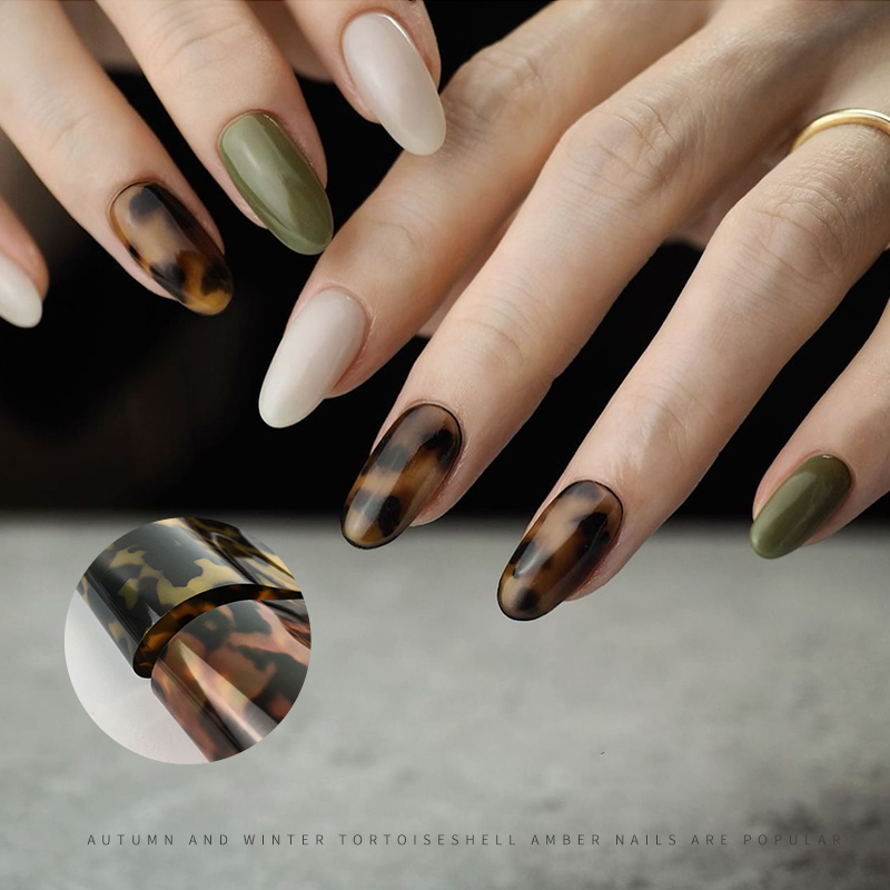 4*100 ซม.เสือดาวเล็บฟอยล์โอนเอ - Nail Art Zebra บทวิจารณ์และราคา