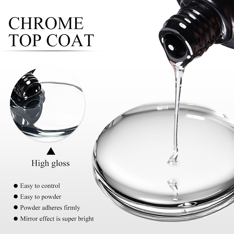 เจลเคลือบเงาโครเมี่ยม 7 มล. สำ - Nail Glitter Chrome บทวิจารณ์และราคา
